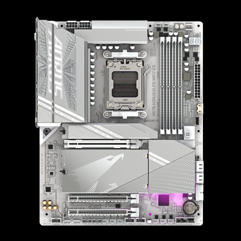 GIGABYTE X870 AORUS ELITE WIFI7 ICE Placa Base - Compatible con CPUs AMD Ryzen 9000, 16+2+2 fases VRM digital, hasta 8200MHz DDR5 (OC), 3xPCIe 5.0 + 1xPCIe 4.0, Wi-Fi 7, LAN 2.5GbE, USB 4 GIGABYTE X870 AORUS ELITE WIFI7 ICE Placa Base - Compatible con CPUs AMD Ryzen 9000, 16+2+2 fases VRM digital, hasta 8200MHz DDR5 (OC), 3xPCIe 5.0 + 1xPCIe 4.0, Wi-Fi 7, LAN 2.5GbE, USB 4 - Imagen 2