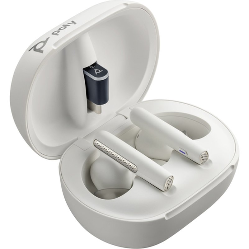 POLY Auriculares intraurales Voyager Free 60/60+ certificación Microsoft Teams blancos (2 unidades) POLY Auriculares intraurales Voyager Free 60/60+ certificación Microsoft Teams blancos (2 unidades) - Imagen 2