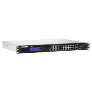 QNAP QGD-1602-C3758-16G switch Gestionado L2 2.5G Ethernet (100/1000/2500) Negro, Gris