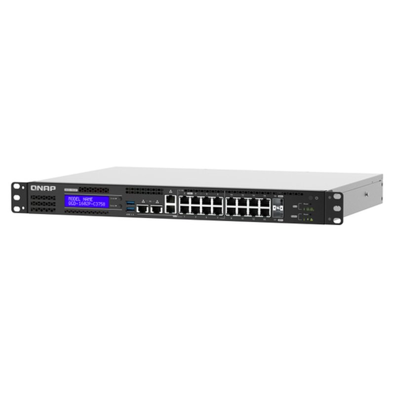 QNAP QGD-1602 Gestionado L2 Gigabit Ethernet (10/100/1000) 1U Negro, Gris QNAP QGD-1602 Gestionado L2 Gigabit Ethernet (10/100/1000) 1U Negro, Gris - Imagen 4