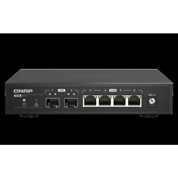 QNAP QSW-2104-2S switch No administrado 2.5G Ethernet Negro