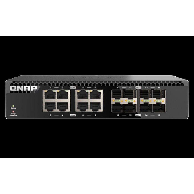 QNAP QSW-3216R-8S8T switch No administrado L2 10G Ethernet (100/1000/10000) Negro QNAP QSW-3216R-8S8T switch No administrado L2 10G Ethernet (100/1000/10000) Negro