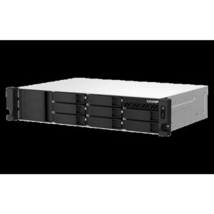 QNAP TS-864EU-RP-8G servidor de almacenamiento NAS Bastidor (2U) Ethernet Negro