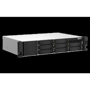 QNAP TS-864EU-RP-8G servidor de almacenamiento NAS Bastidor (2U) Ethernet Negro