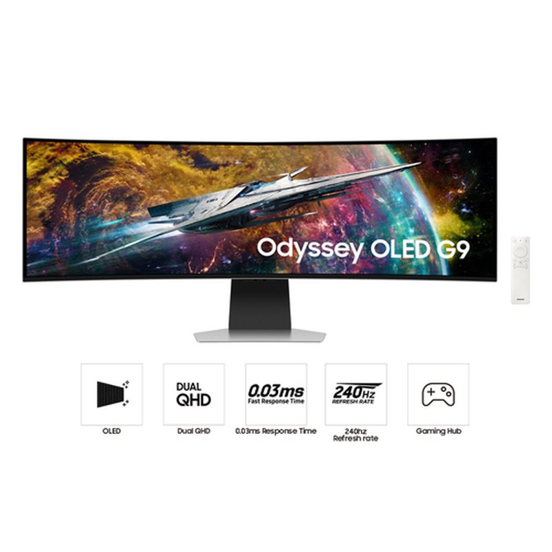 Reacondicionado | Samsung LS49CG950SUXEN pantalla para PC 124,5 cm (49") 5120 x 1440 Pixeles OLED Plata - Imagen 3