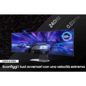 Reacondicionado | Samsung LS49CG950SUXEN pantalla para PC 124,5 cm (49") 5120 x 1440 Pixeles OLED Plata