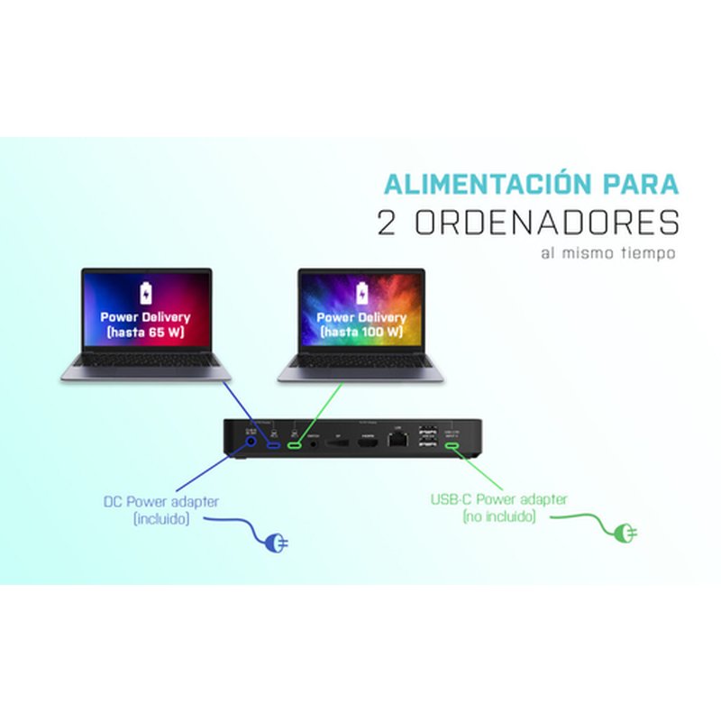 Reacondicionado | i-tec USB-C/Thunderbolt KVM Docking station Dual Display + Power Delivery 65/100W Reacondicionado | i-tec USB-C/Thunderbolt KVM Docking station Dual Display + Power Delivery 65/100W - Imagen 11