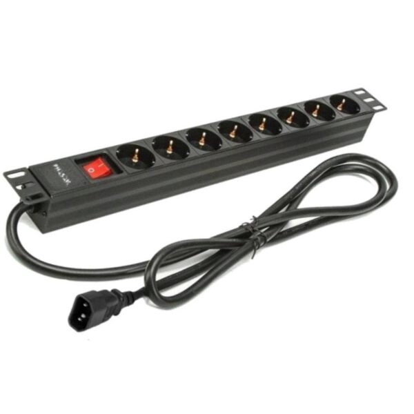 PHASAK Regleta 19" con interruptor (2M) 8 tomas - SFO C14