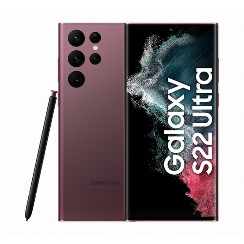 Samsung Galaxy S22 Ultra SM-S908B 17,3 cm (6.8") SIM doble Android 12 5G USB Tipo C 12 GB 512 GB 5000 mAh Borgoña