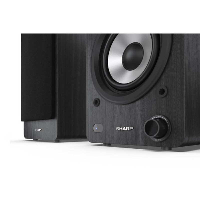 Sharp Bookshelf Speakers De 2 vías Negro Inalámbrico y alámbrico 60 W - Imagen 10