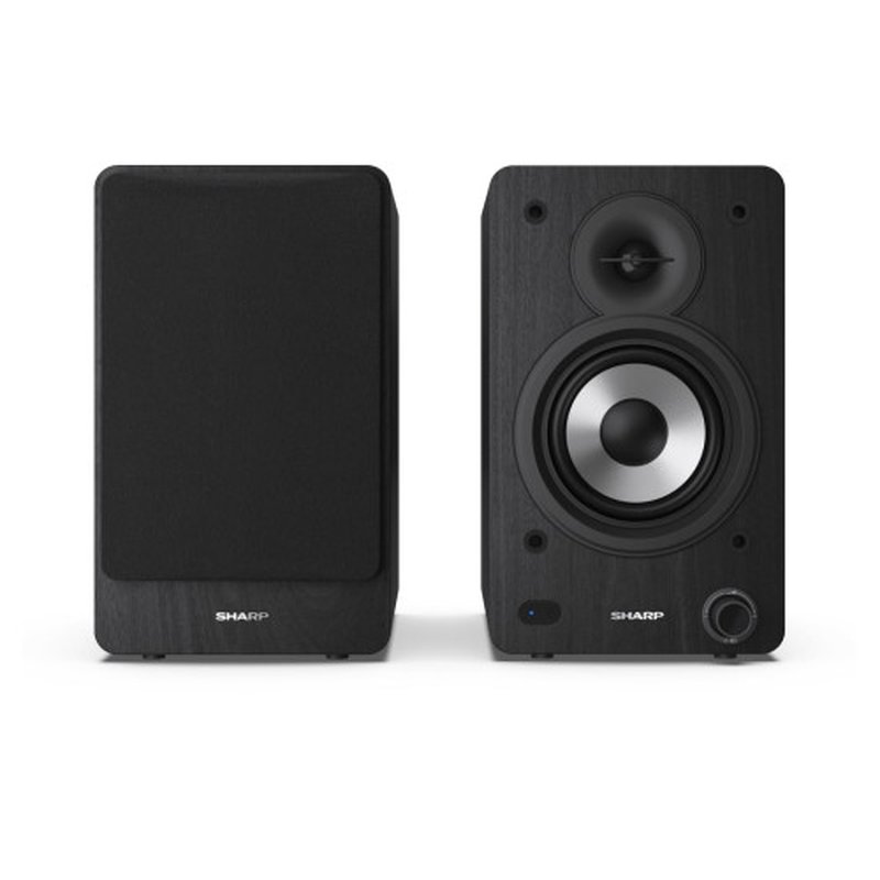 Sharp Bookshelf Speakers De 2 vías Negro Inalámbrico y alámbrico 60 W - Imagen 2