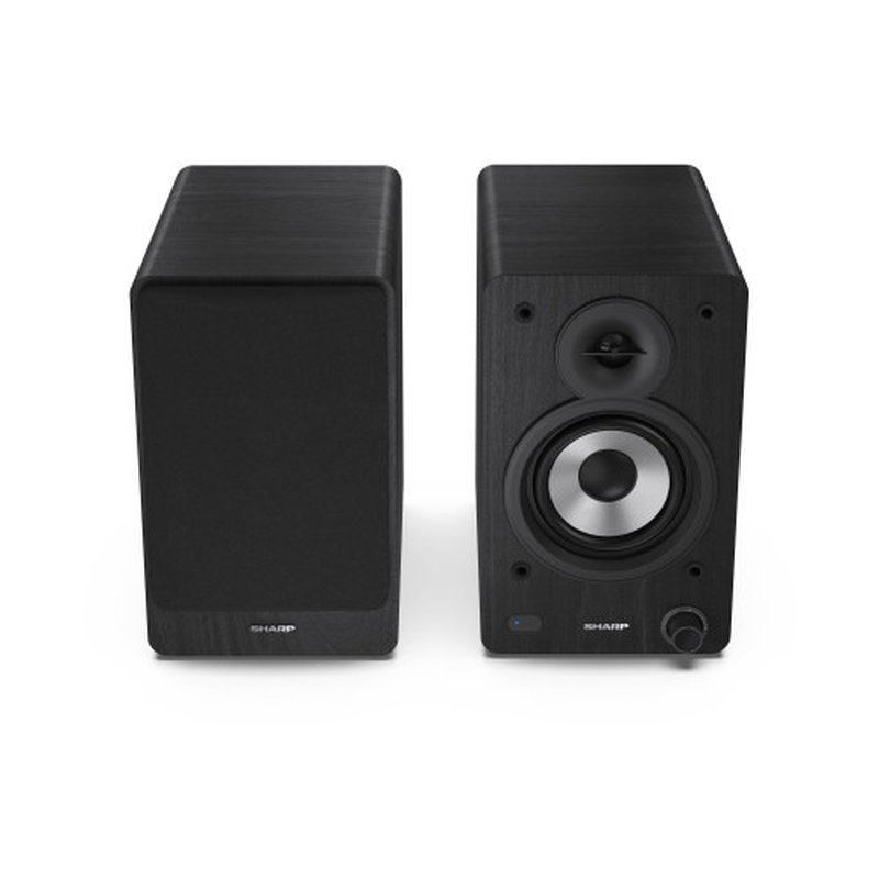 Sharp Bookshelf Speakers De 2 vías Negro Inalámbrico y alámbrico 60 W - Imagen 4