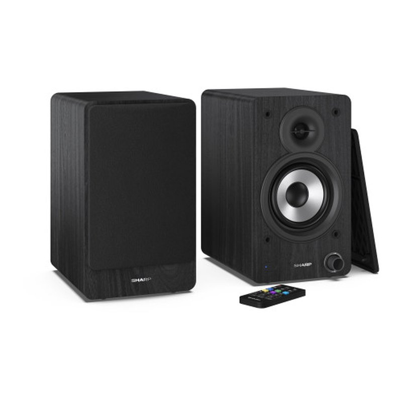 Sharp Bookshelf Speakers De 2 vías Negro Inalámbrico y alámbrico 60 W - Imagen 8