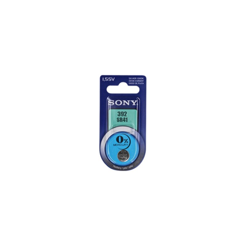 Sony SR41NB1A pila doméstica Batería de un solo uso SR41 Óxido de plata