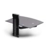 StarTech.com 1B-WALL-MOUNT-SHELF estante para equipo av Negro Vidrio templado