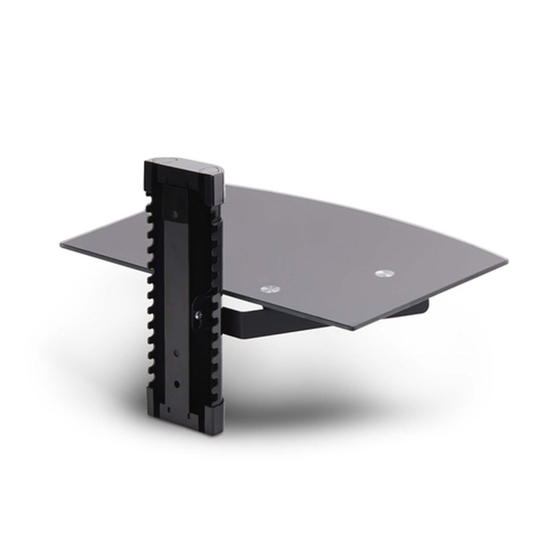 StarTech.com 1B-WALL-MOUNT-SHELF estante para equipo av Negro Vidrio templado StarTech.com 1B-WALL-MOUNT-SHELF estante para equipo av Negro Vidrio templado