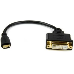 StarTech.com Adaptador Cable Conversor de 20cm Mini HDMI a DVI-D
