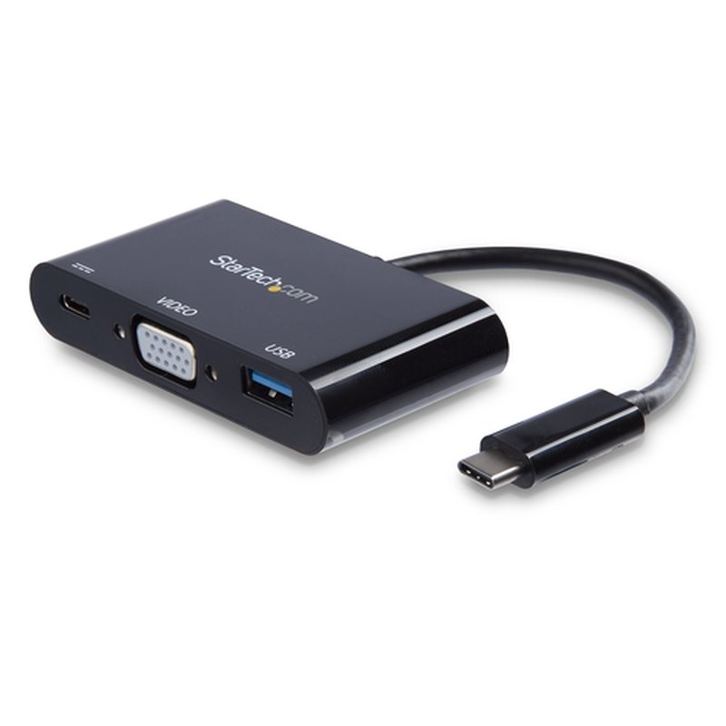 StarTech.com Adaptador Multifunción USB-C a VGA con Entrega de Potencia (Power Delivery) y Puerto USB-A StarTech.com Adaptador Multifunción USB-C a VGA con Entrega de Potencia (Power Delivery) y Puerto USB-A