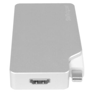 StarTech.com Adaptador de Audio y Vídeo para Viajes: 3 en 1 - Conversor Mini DisplayPort a VGA, DVI, HDMI - 4K - de Aluminio StarTech.com Adaptador de Audio y Vídeo para Viajes: 3 en 1 - Conversor Mini DisplayPort a VGA, DVI, HDMI - 4K - de Aluminio