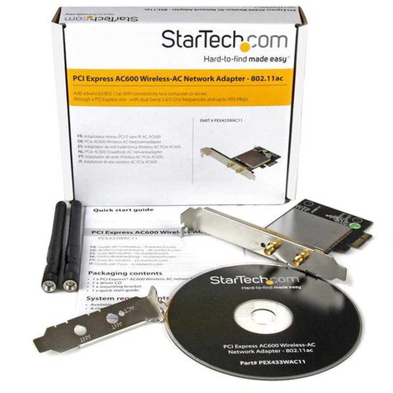 StarTech.com Adaptador de Red Inalámbrica Wireless-AC AC600 - Tarjeta de Red PCI Express 802.11ac StarTech.com Adaptador de Red Inalámbrica Wireless-AC AC600 - Tarjeta de Red PCI Express 802.11ac - Imagen 6