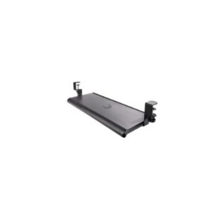 StarTech.com Bandeja Deslizante de Teclado para Debajo del Escritorio, Soporte de Mordaza, 2kg, Bandeja para Teclado, Soporte para Ratón, Ajuste de Altura (100, 120, or 140mm)