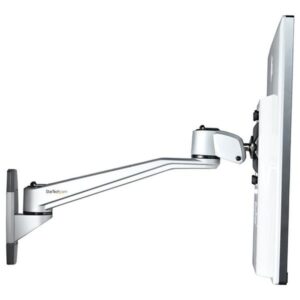 StarTech.com Brazo de Montaje en Pared para Soporte de Monitores VESA hasta 30" - con Brazo Articulado de 26cm - Premium