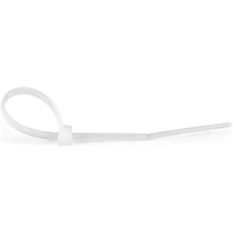 StarTech.com Bridas Ataduras de 10cm para Cables - Ancho 2mm, Diámetro del Haz 22mm, 8kg de Resistencia, Ataduras de Cremallera de Nylon Autobloqueantes, UL 94V-2, Paquete de 1000 - Blanco - Imagen 2