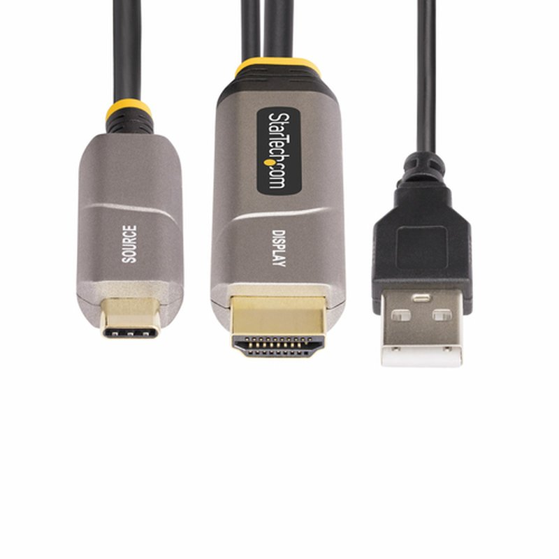 StarTech.com Cable Activo Óptico USB-C a HDMI 2.0 (AOC) de 9,15m - Conversor Adaptador Unidireccional USB Tipo C a HDMI - 4K60Hz - CL3 - Imagen 6