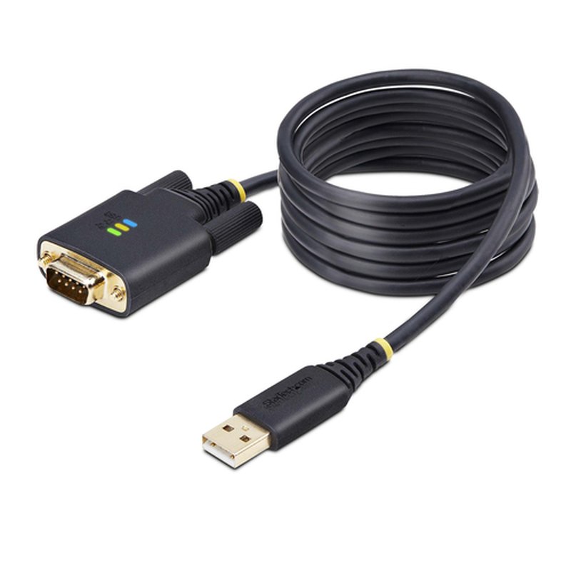 StarTech.com Cable Adaptador USB a Serie DB9 RS232 FTDI de 2m - Retención COM - Tornillos DB9 Intercambiables - USB-A a DB9 RS232 - Protección ESD - Windows/macOS/Linux StarTech.com Cable Adaptador USB a Serie DB9 RS232 FTDI de 2m - Retención COM - Tornillos DB9 Intercambiables - USB-A a DB9 RS232 - Protección ESD - Windows/macOS/Linux