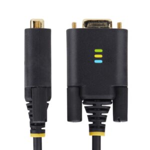 StarTech.com Cable Adaptador USB a Serie de Módem Nulo de 2m - FTDI RS232 - Tornillos DB9 Intercambiables - USB-A a DB9 RS232 - Windows/macOS/Linux StarTech.com Cable Adaptador USB a Serie de Módem Nulo de 2m - FTDI RS232 - Tornillos DB9 Intercambiables - USB-A a DB9 RS232 - Windows/macOS/Linux