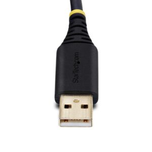 StarTech.com Cable Adaptador USB a Serie de Módem Nulo de 2m - FTDI RS232 - Tornillos DB9 Intercambiables - USB-A a DB9 RS232 - Windows/macOS/Linux StarTech.com Cable Adaptador USB a Serie de Módem Nulo de 2m - FTDI RS232 - Tornillos DB9 Intercambiables - USB-A a DB9 RS232 - Windows/macOS/Linux