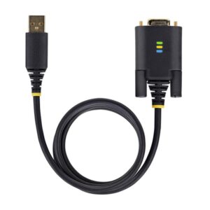 StarTech.com Cable Adaptador USB a Serie de Módem Nulo de 2m - FTDI RS232 - Tornillos DB9 Intercambiables - USB-A a DB9 RS232 - Windows/macOS/Linux StarTech.com Cable Adaptador USB a Serie de Módem Nulo de 2m - FTDI RS232 - Tornillos DB9 Intercambiables - USB-A a DB9 RS232 - Windows/macOS/Linux