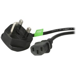 StarTech.com Cable de 1,8m de Alimentación de Ordenador, 18AWG, BS 1363 a C13, 10A 250V, Cable de Alimentación de Repuesto, Cable de TV/Monitor, Adaptador de Corriente para el Reino Unido