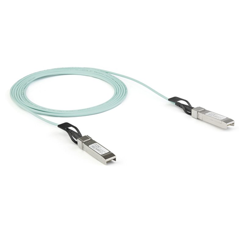 StarTech.com Cable de 5m Óptico Activo (AOC) SFP+ a SFP+, compatible con Dell EMC AOC-SFP-10G-5M 10G - SFP+ Fibra Óptica Activa de 10GbE - Cable SFP+ Mini GBIC - 10Gbps - Z9100 - Imagen 4