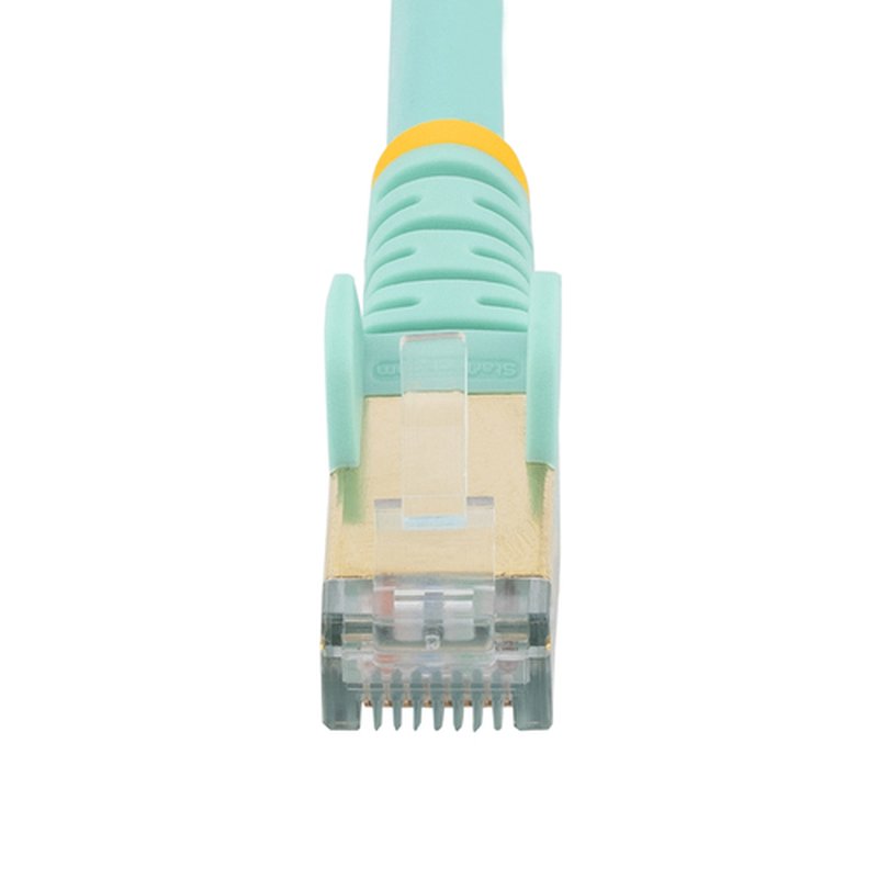 StarTech.com Cable de 7,5m de Red Ethernet Cat6a Aqua sin Enganches con Alambre de Cobre - Imagen 4