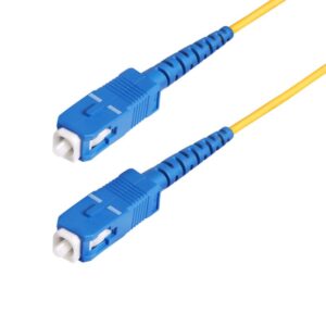 StarTech.com Cable de Fibra Óptica Simplex SC a SC (UPC) OS2 Monomodo de 100m - 9/125µm - 40G/100G - Resistente a Dobleces - Low Insertion Loss - Cable LSZH - Cable de Parcheo de Fibra
