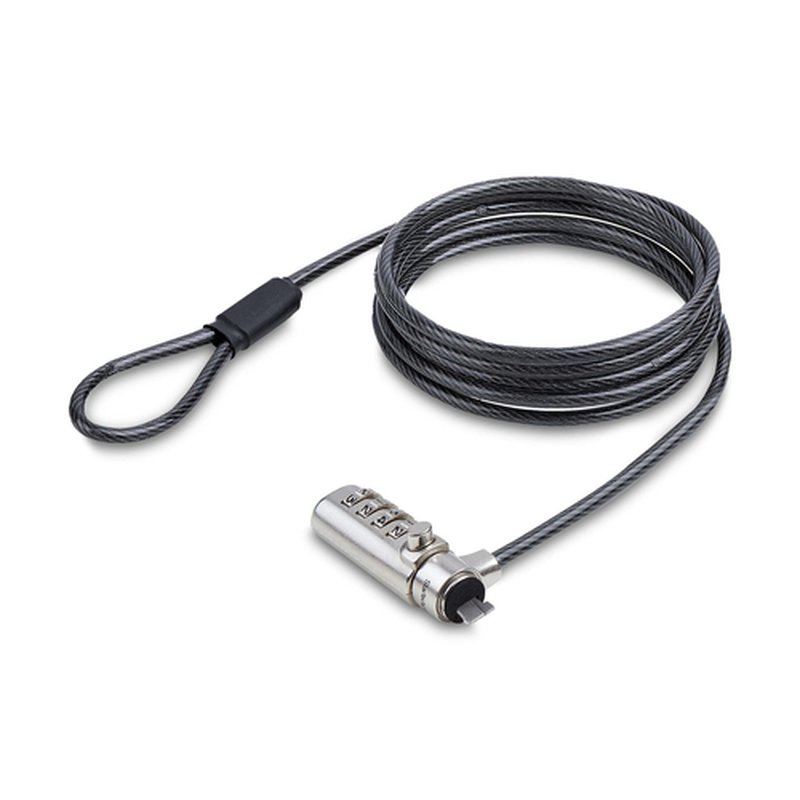 StarTech.com Cable de Seguridad Delgado de Portátil Compatible con K-Slot de 1,5m - Cable Antirrobo para Portátil con Candado de Combinación - Cable Resistente a los Cortes