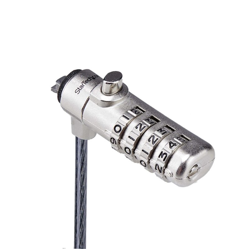 StarTech.com Cable de Seguridad Delgado de Portátil Compatible con K-Slot de 1,5m - Cable Antirrobo para Portátil con Candado de Combinación - Cable Resistente a los Cortes - Imagen 3