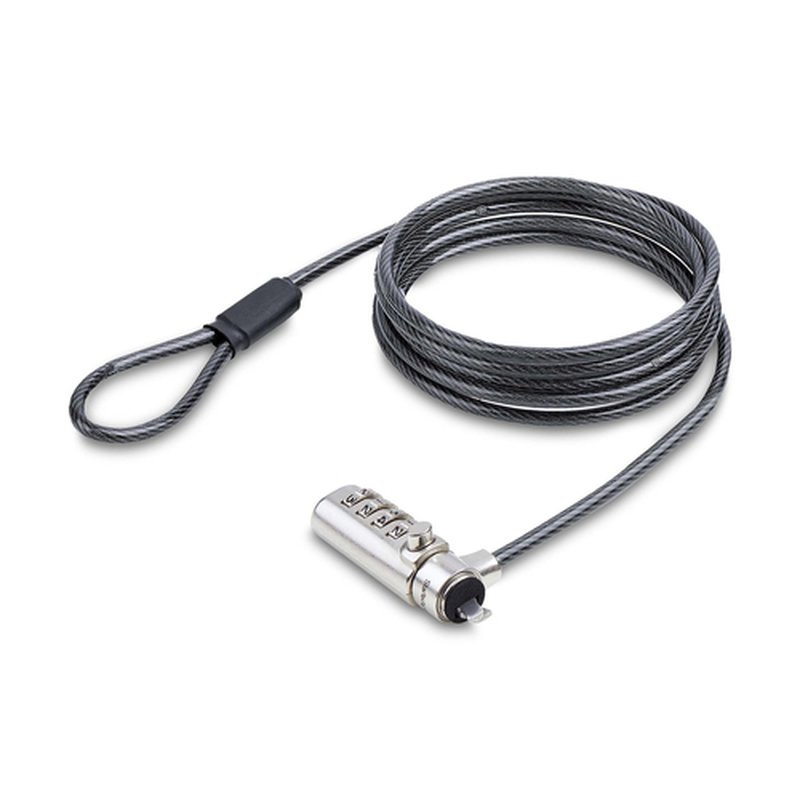 StarTech.com Cable de Seguridad Delgado para Portátil Compatible con Noble Wedge® de 1,5m - Cable Antirrobo para Portátil con Candado de Combinación - Cable Resistente a los Cortes