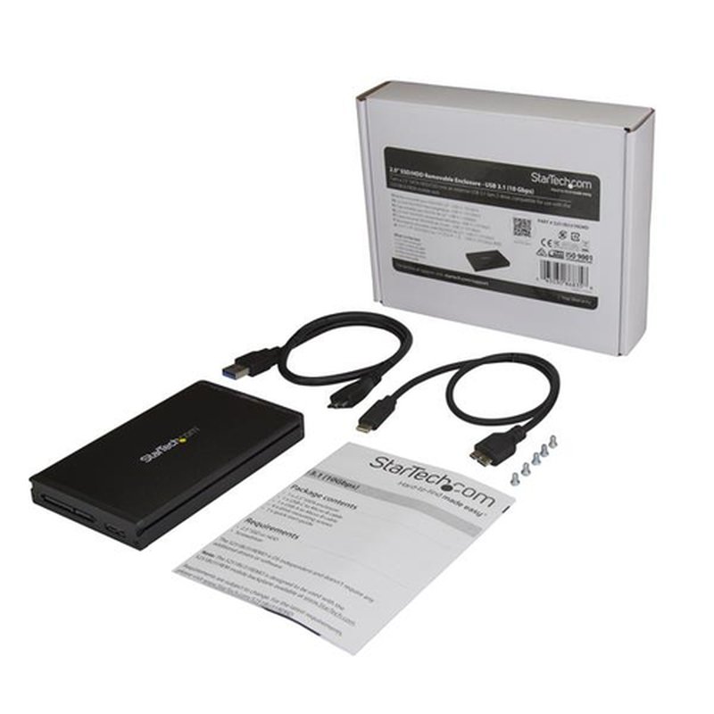 StarTech.com Caja USB-C USB 3.1 de 10Gbps para Discos Duros SATA de 2,5 Pulgadas - para usarse con S251BU31REM - Imagen 3