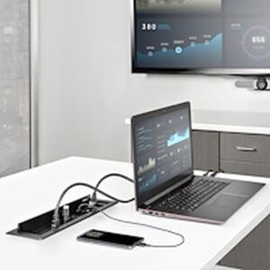 StarTech.com Caja de Conexiones para Mesa de Conferencias - con Módulos de Alimentación y A/V - Grommet Eléctrico para Mesa de Juntas StarTech.com Caja de Conexiones para Mesa de Conferencias - con Módulos de Alimentación y A/V - Grommet Eléctrico para Mesa de Juntas