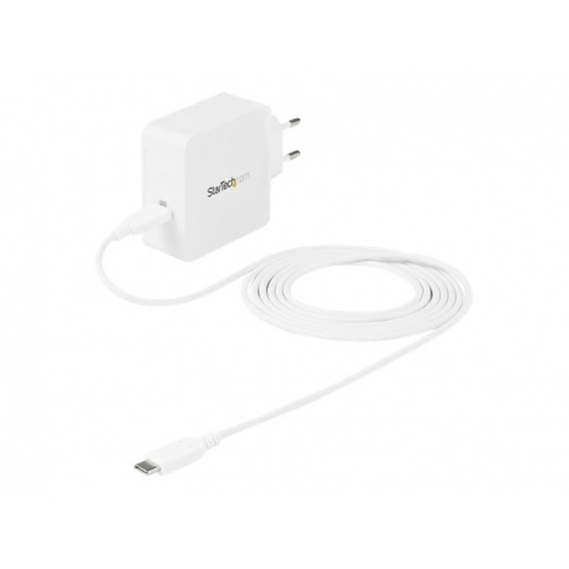 StarTech.com Cargador de Pared USB-C de 1 Puerto con 60W de Entrega de Alimentación PD StarTech.com Cargador de Pared USB-C de 1 Puerto con 60W de Entrega de Alimentación PD