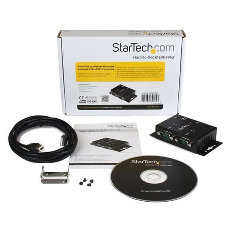 StarTech.com Concentrador Hub Industrial de 2 Puertos Serie Serial RS232 a USB Montaje Riel DIN Pared StarTech.com Concentrador Hub Industrial de 2 Puertos Serie Serial RS232 a USB Montaje Riel DIN Pared - Imagen 5