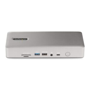 StarTech.com Docking Station Multipantalla Thunderbolt 4 - Dock para Dos, Tres o 4 Monitores - 2x HDMI/2x DP - Hub Ladrón 7x USB - Ethernet de 2,5Gbps - PD 98W