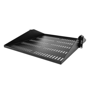 StarTech.com Estante Ventilado 2U para Rack de Servidores - Bandeja Universal Voladiza de Montaje Central para Rack de 19" - Capacidad de 91kg - de 20" de Profundidad