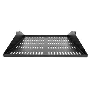 StarTech.com Estante Ventilado 2U para Rack de Servidores - Bandeja Universal Voladiza de Montaje Central para Rack de 19" - Capacidad de 91kg - de 20" de Profundidad