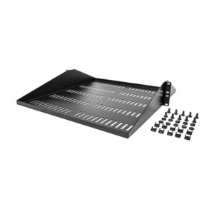 StarTech.com Estante Ventilado 2U para Rack de Servidores - Bandeja Universal Voladiza de Montaje Central para Rack de 19" - Capacidad de 91kg - de 20" de Profundidad