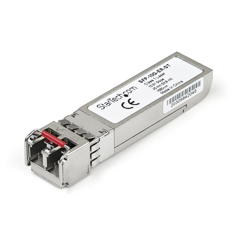 StarTech.com Módulo SFP+ Compatible con Cisco SFP-10G-ER - 10GBASE-ER - Monomodo de 10GbE - SFP+ Ethernet Gigabit de 10Gb - LC - 40km - 1550nm - Cisco Firepower, ASR9000, ASR1000 DDM StarTech.com Módulo SFP+ Compatible con Cisco SFP-10G-ER - 10GBASE-ER - Monomodo de 10GbE - SFP+ Ethernet Gigabit de 10Gb - LC - 40km - 1550nm - Cisco Firepower, ASR9000, ASR1000 DDM