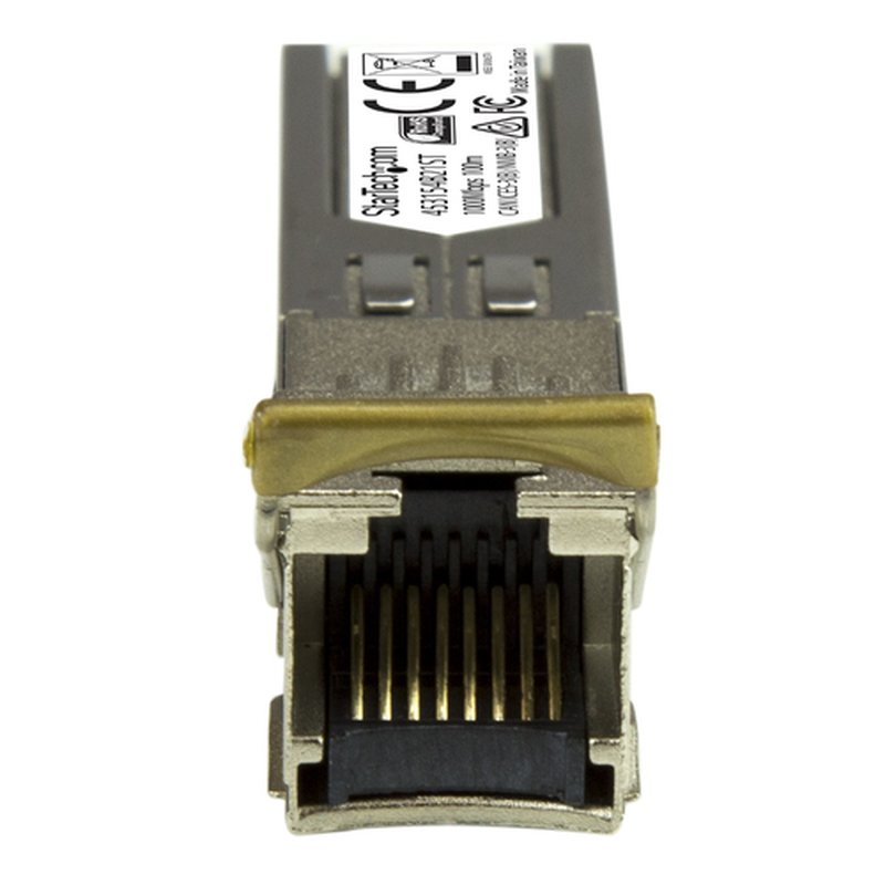 StarTech.com Módulo Transceptor SFP Compatible con 453154-B21 de HPE - 1000BASE-T - SFP a RJ45 Cat6 / Cat5e - SFP Ethernet Gigabit de 1Gb - RJ45 100m - HPE 6120XG, 6120G, Flex Fabric - Imagen 2