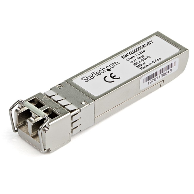 StarTech.com Módulo Transceptor SFP+ Compatible con el Modelo EW3Z0000585 de Citrix - 10GBASE-SR - Fibra Multimodo (MMF) de 10GbE - SFP+ Ethernet Gigabit 10Gb - LC - 300m - 850nm - DDM StarTech.com Módulo Transceptor SFP+ Compatible con el Modelo EW3Z0000585 de Citrix - 10GBASE-SR - Fibra Multimodo (MMF) de 10GbE - SFP+ Ethernet Gigabit 10Gb - LC - 300m - 850nm - DDM